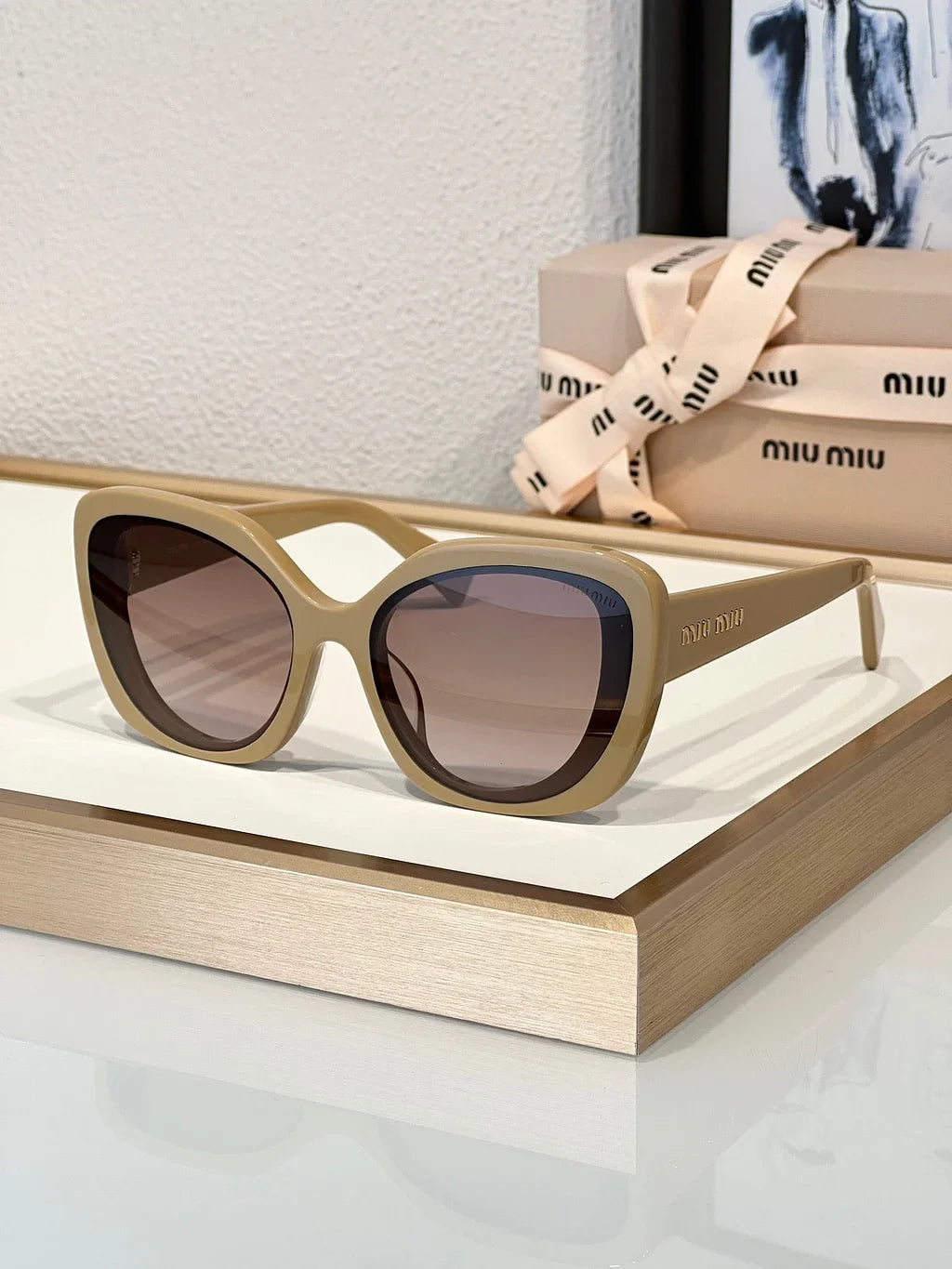 New Season Miu Miu LOGO SMU 06X Women's Sunglasses