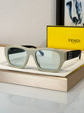 FENDI Men's FF Logo Rectangle Sunglasses