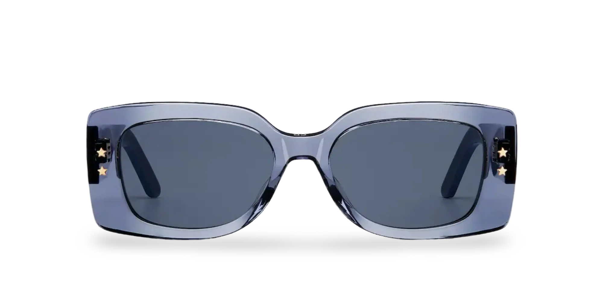 Dior Occhiali Da Sole Rettangolari Blu Trasparente
