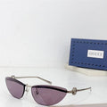 GUCCI Rectangular Frame 2024 in metal frame New Season GG1701 Sunglasses