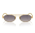 Miu Miu MU54ZS Oval Gold-Black Frame 53mm Women's Sunglasses