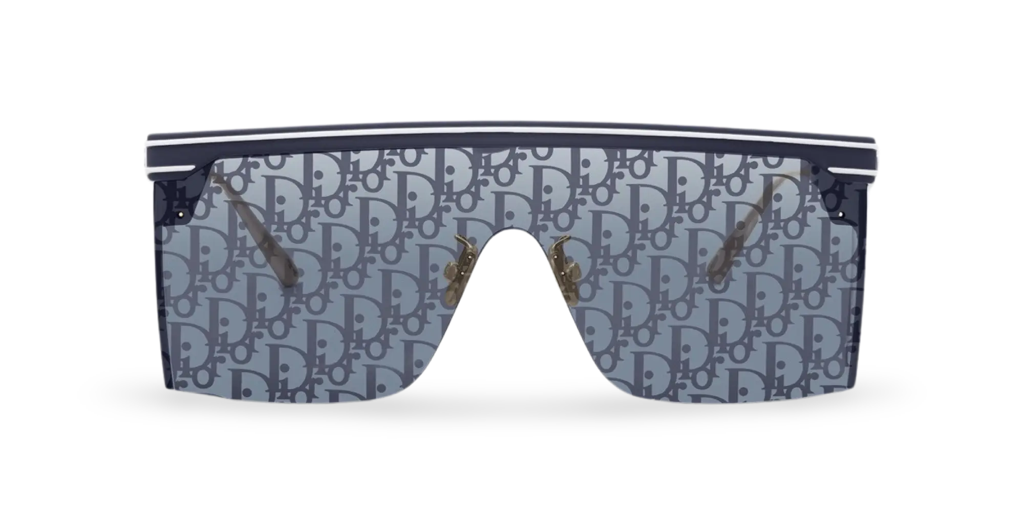 Dior Occhiali Da Sole a Mascherina Dior Oblique blu