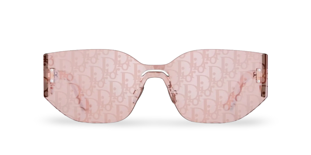 Dior Occhiali Da Sole a Mascherina Dior Oblique Rosa
