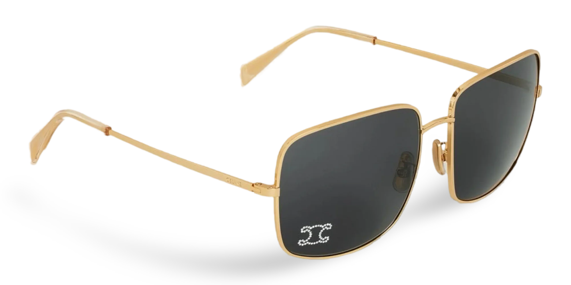 Celine Occhiali Da Sole Squadrati Oro