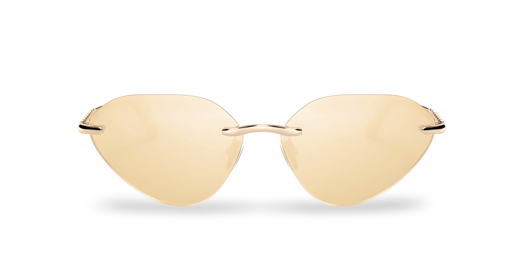 BVLGARI Occhiali Da Sole a Farfalla Oro