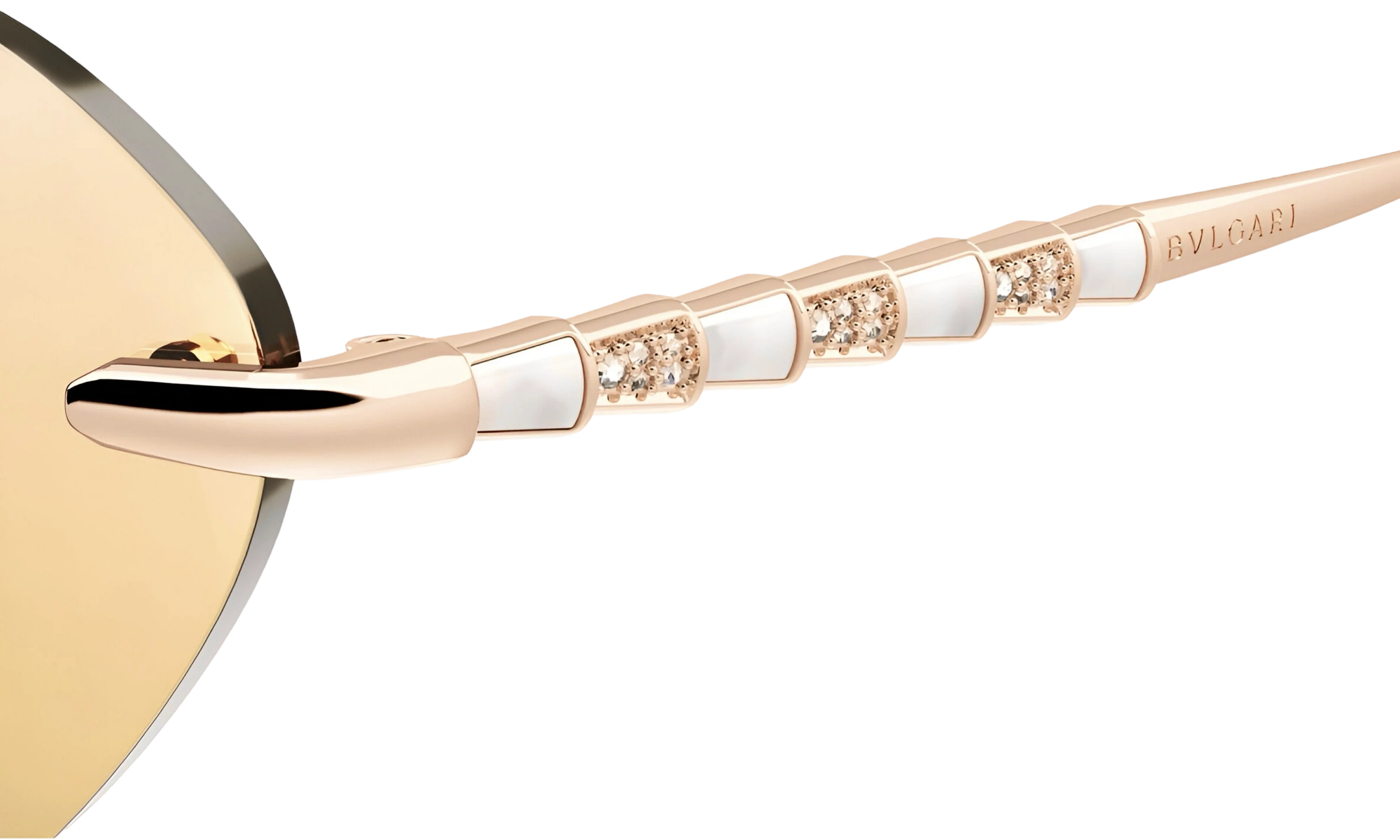 BVLGARI Occhiali Da Sole a Farfalla Oro