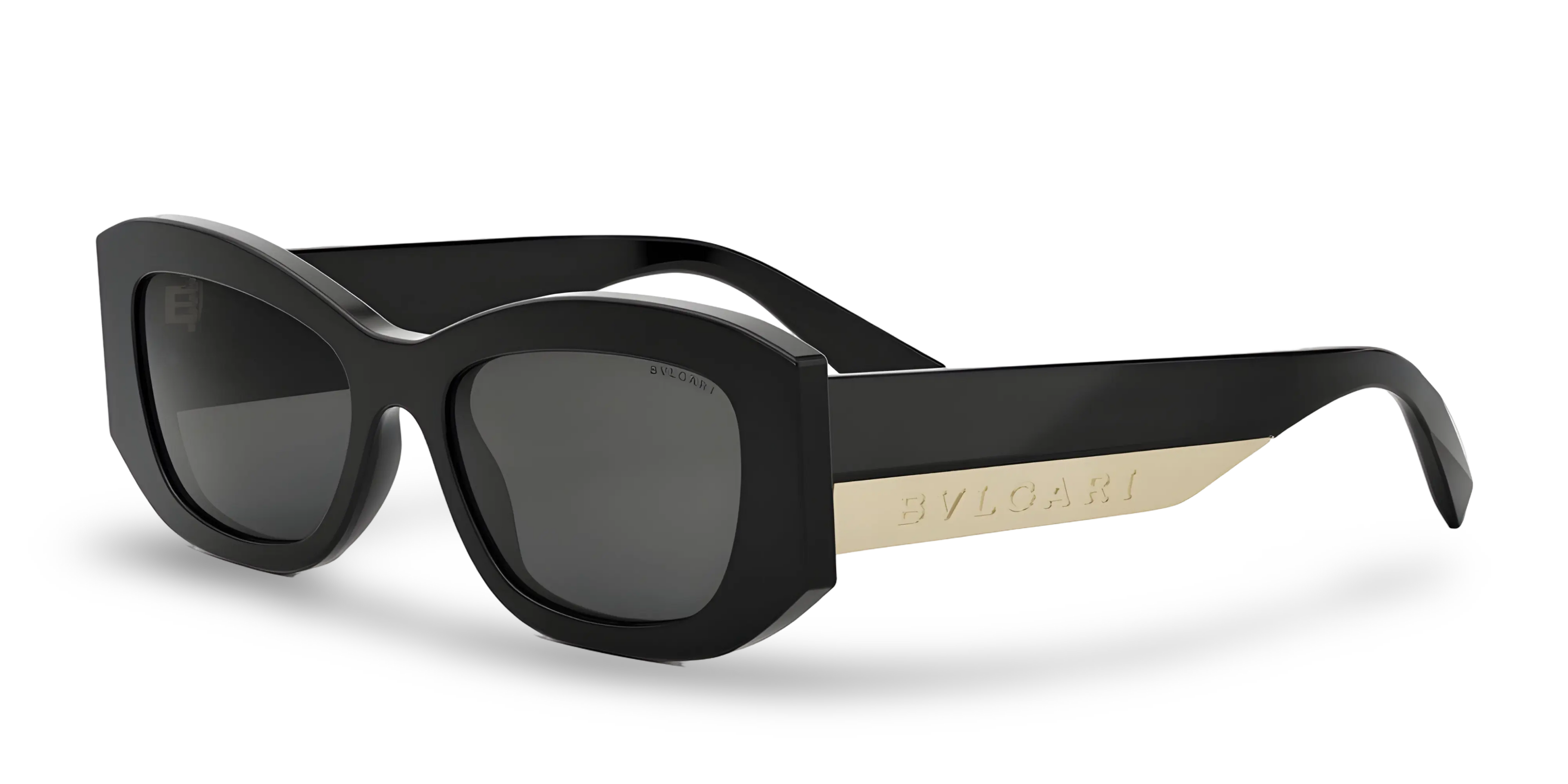 BVLGARI Occhiali Da Sole Geometrici Neri