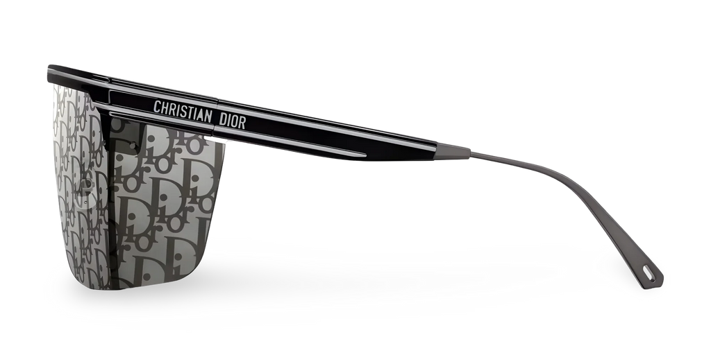 Dior Occhiali Da Sole a Mascherina Dior Oblique Nera