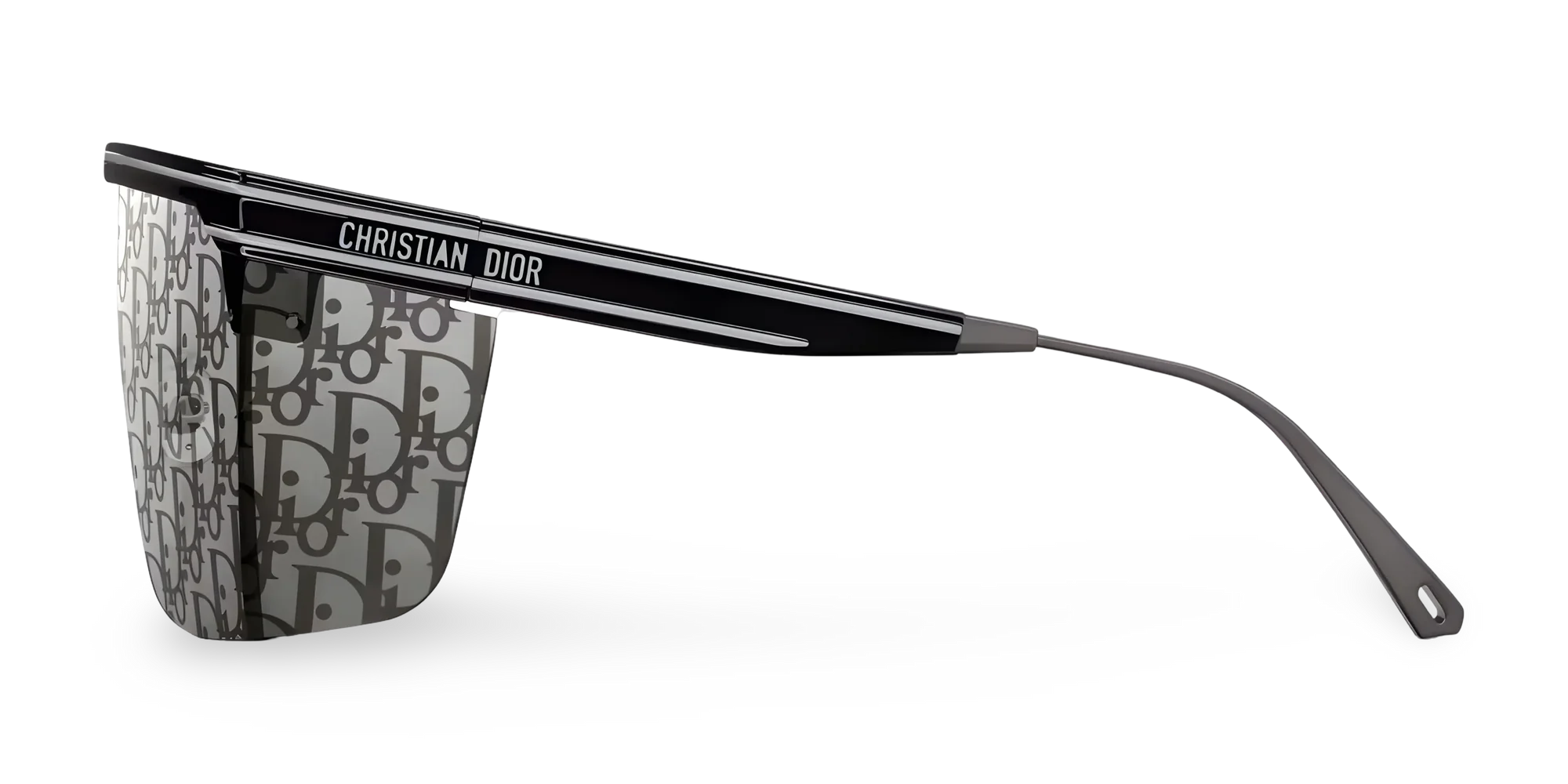 Dior Occhiali Da Sole a Mascherina Dior Oblique Nera