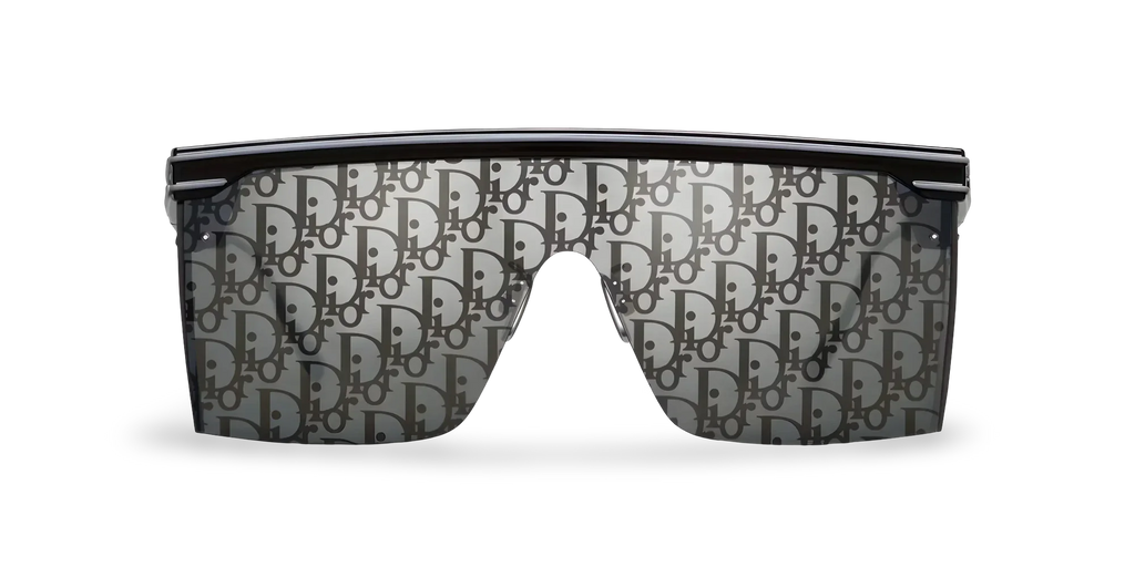 Dior Occhiali Da Sole a Mascherina Dior Oblique Nera
