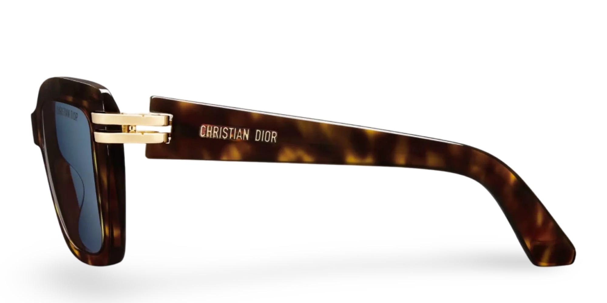 Dior Occhiali Da Sole Squadrati Marrone Effetto Tartarugato