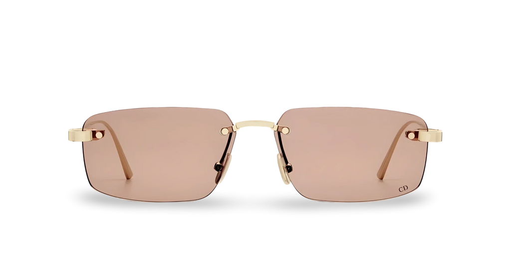 Dior Occhiali Da Sole Rettangolari Rosa Cipria