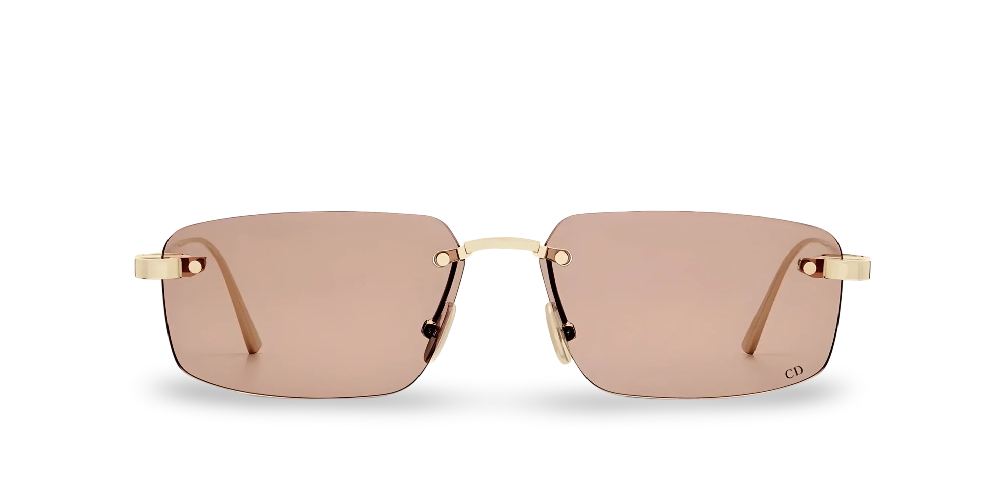Dior Occhiali Da Sole Rettangolari Rosa Cipria