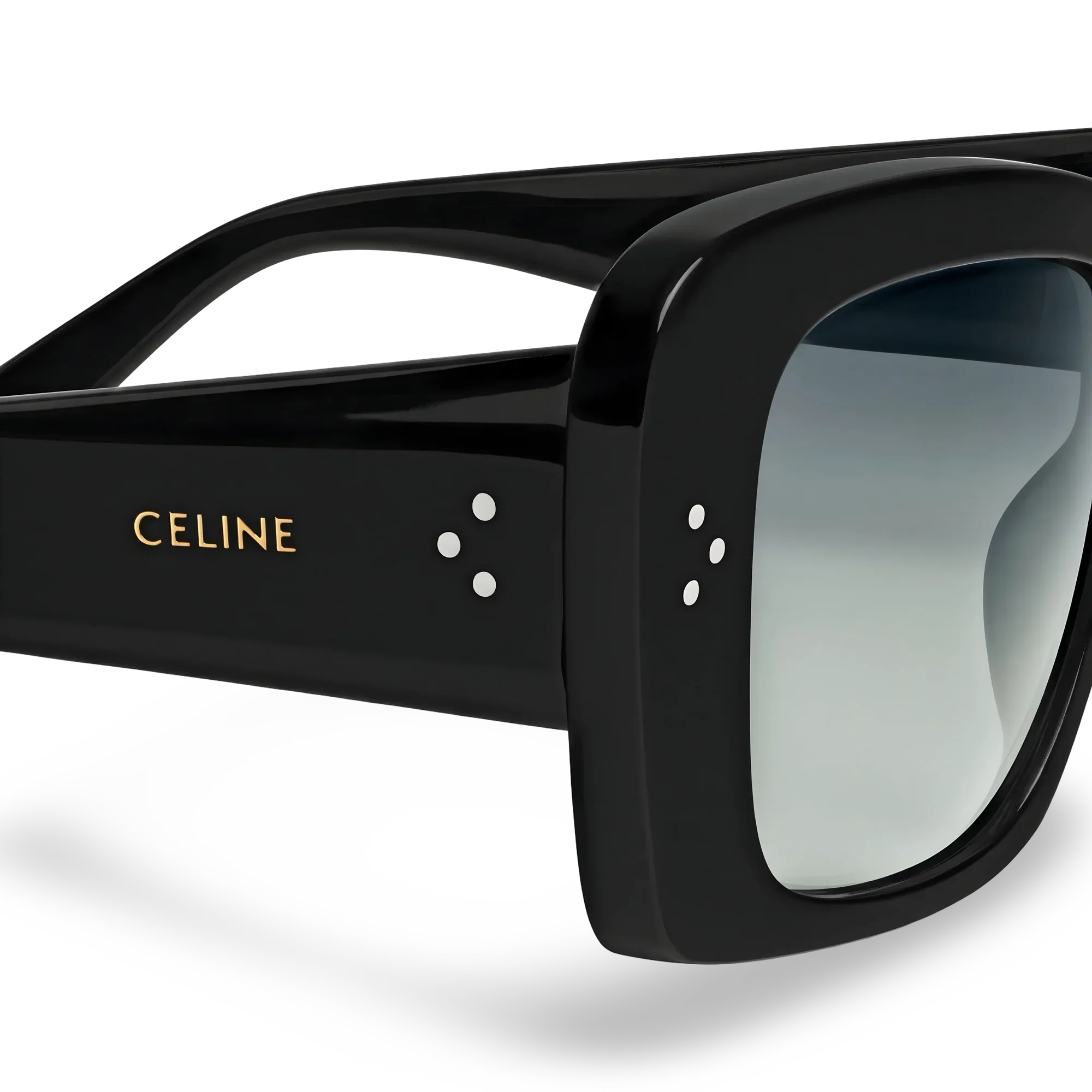 Celine Occhiali Da Sole Squadrati Neri