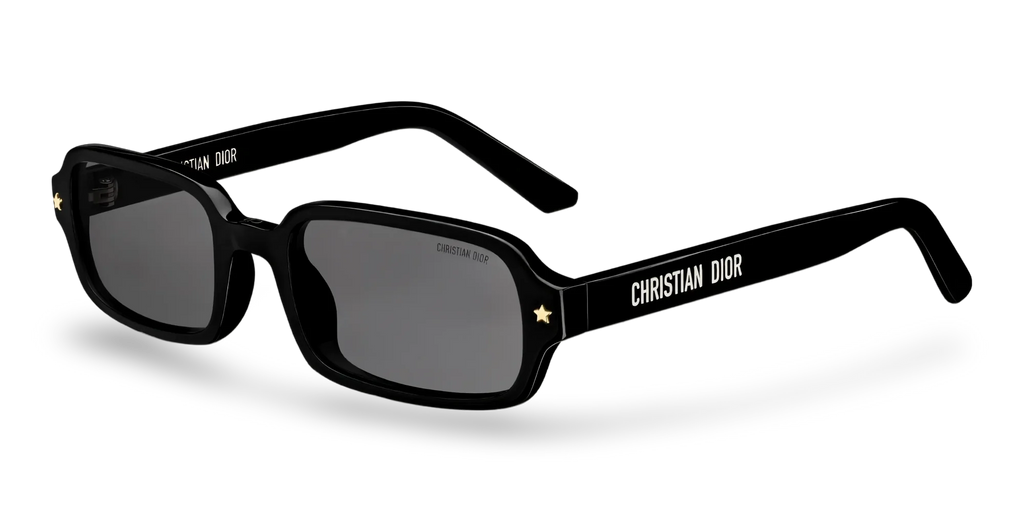 Dior Occhiali Da Sole Rettangolari Neri