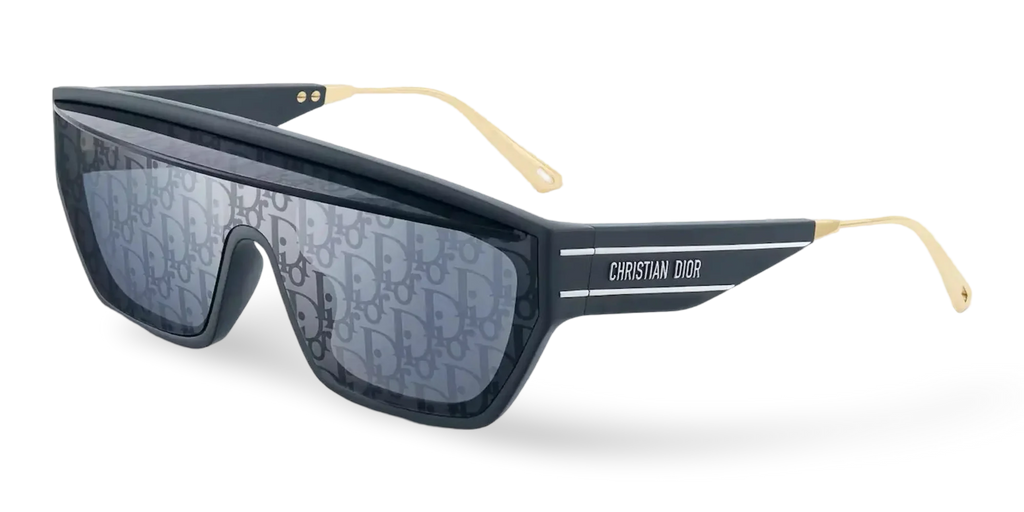 Dior Occhiali Da Sole a Mascherina Dior Oblique Blu