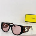 Fendi BAGUETTE FE 40109 I 01A Oval Sunglasses Women's
