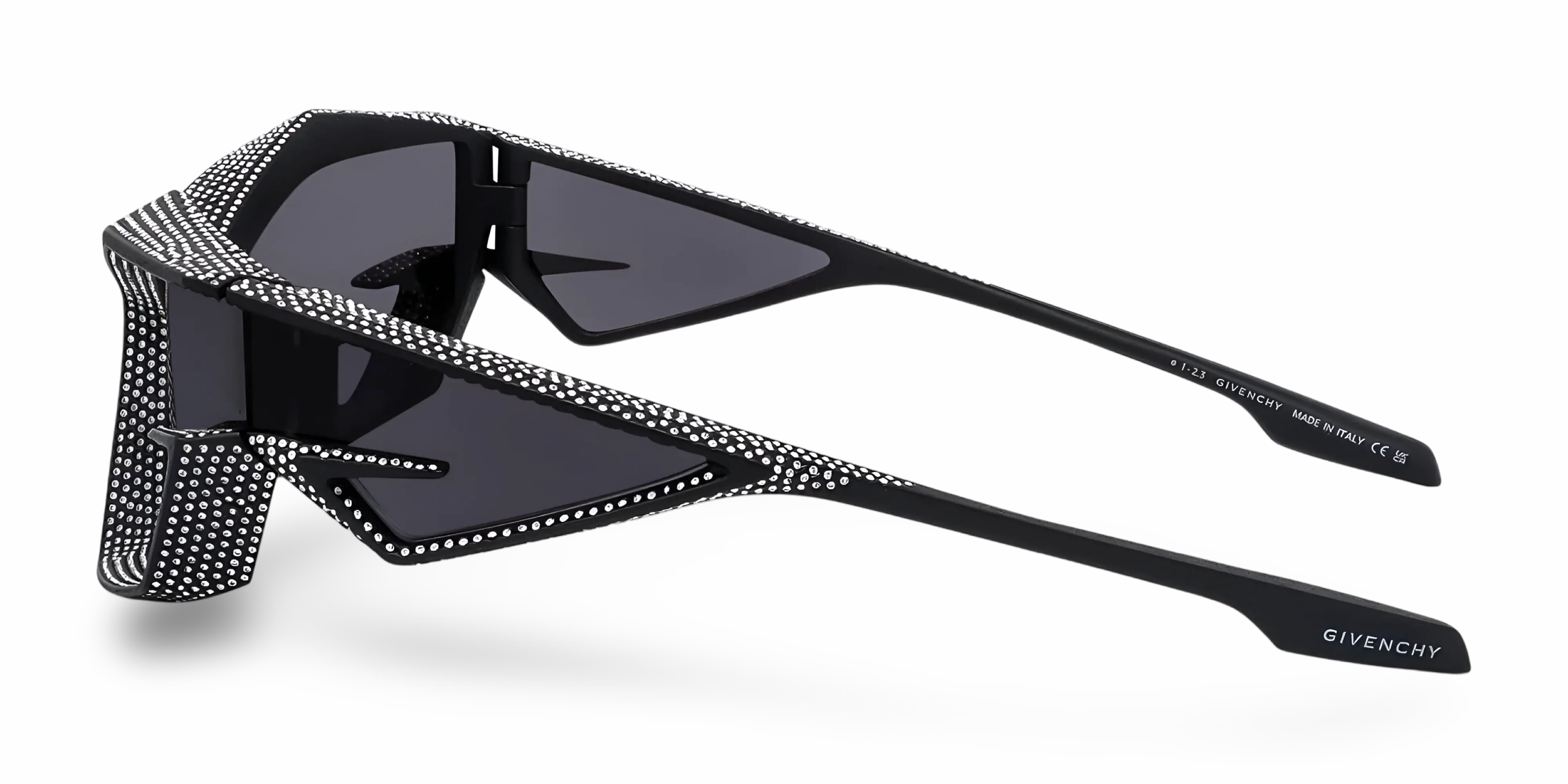 GIVENCHY Occhiali Da Sole Geometrico Nero Con Strass
