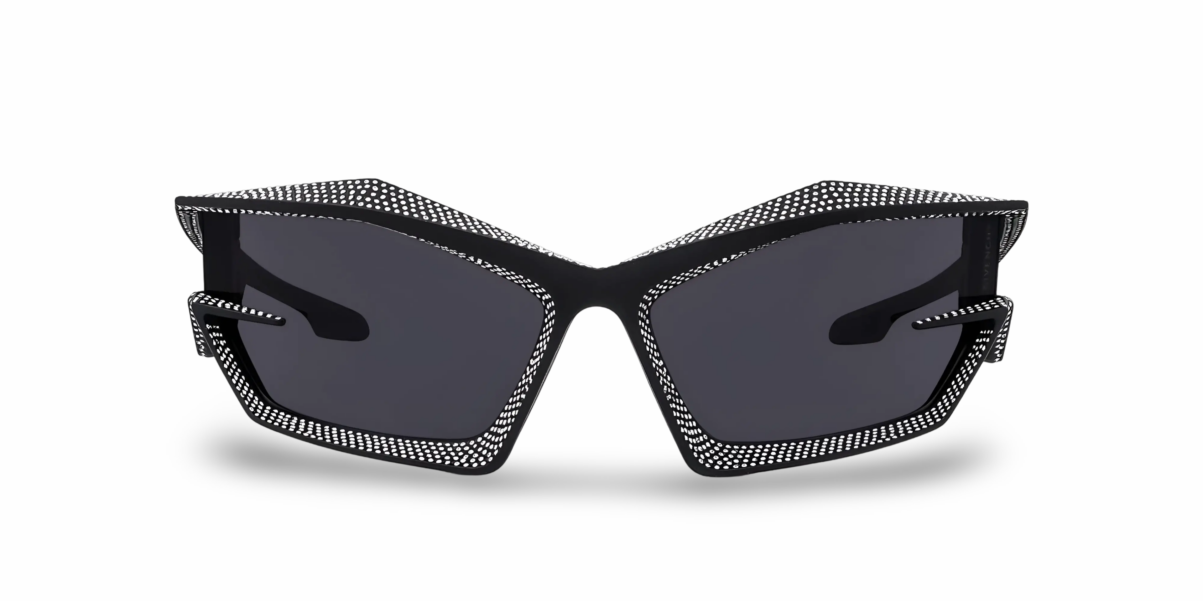 GIVENCHY Occhiali Da Sole Geometrico Nero Con Strass