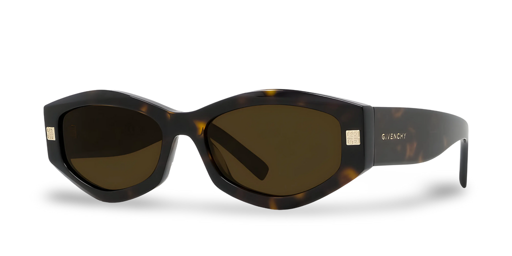 GIVENCHY Occhiali Da Sole Geometrico Marrone Effetto Tartarugato