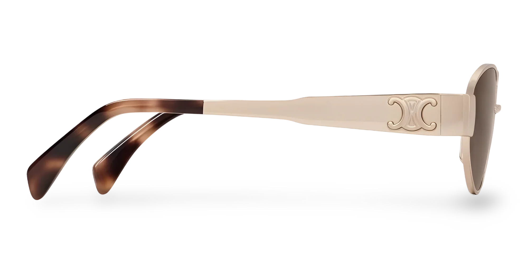 Celine Occhiali Da Sole Ovali Oro Rosa
