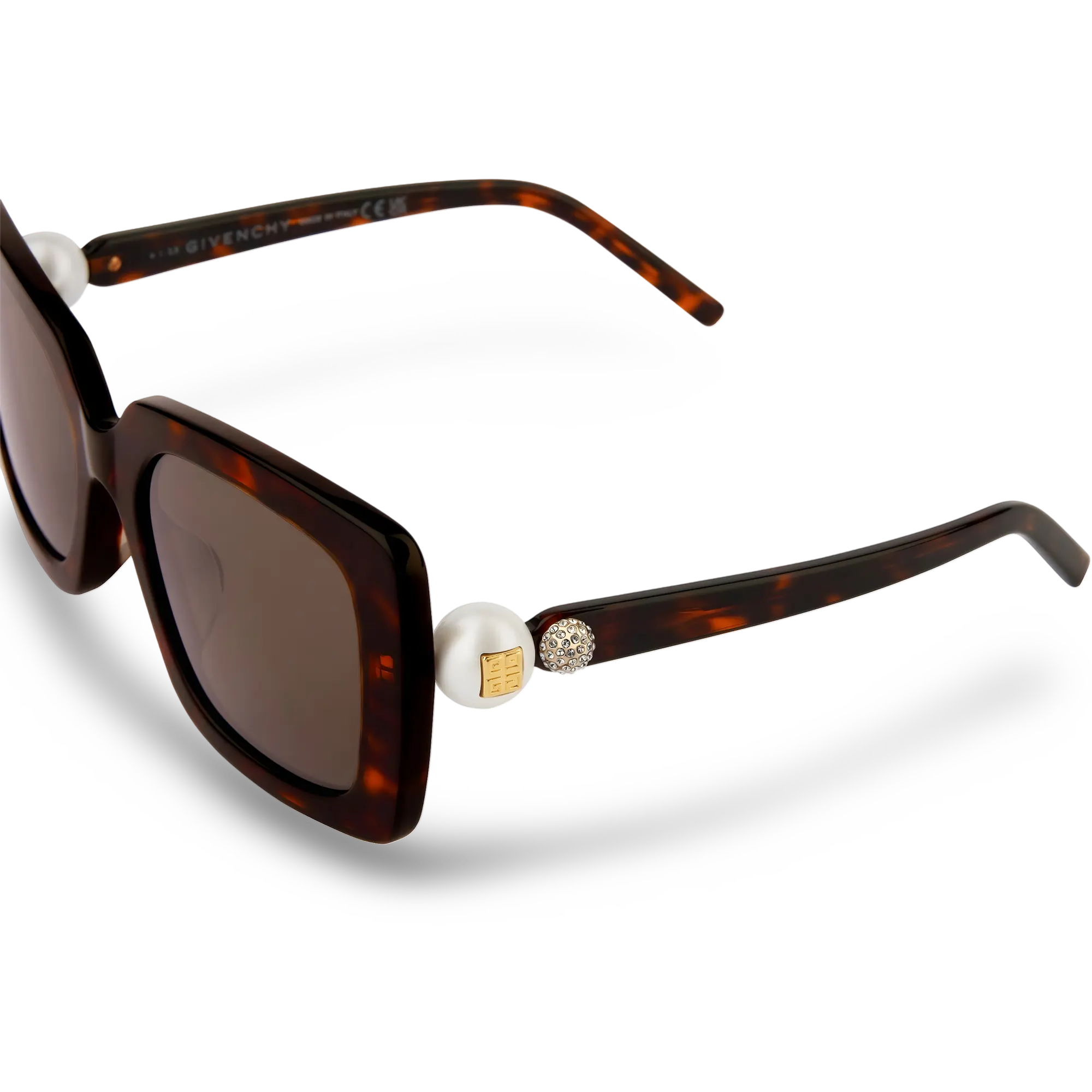 GIVENCHY Occhiali Da Sole Squadrati Marrone Effetto Tartatugato