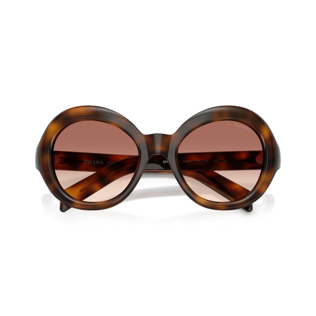 Prada PR D08SU - 20D70X Tartaruga Di Ginepro | Occhiale Da Sole Donna Novità