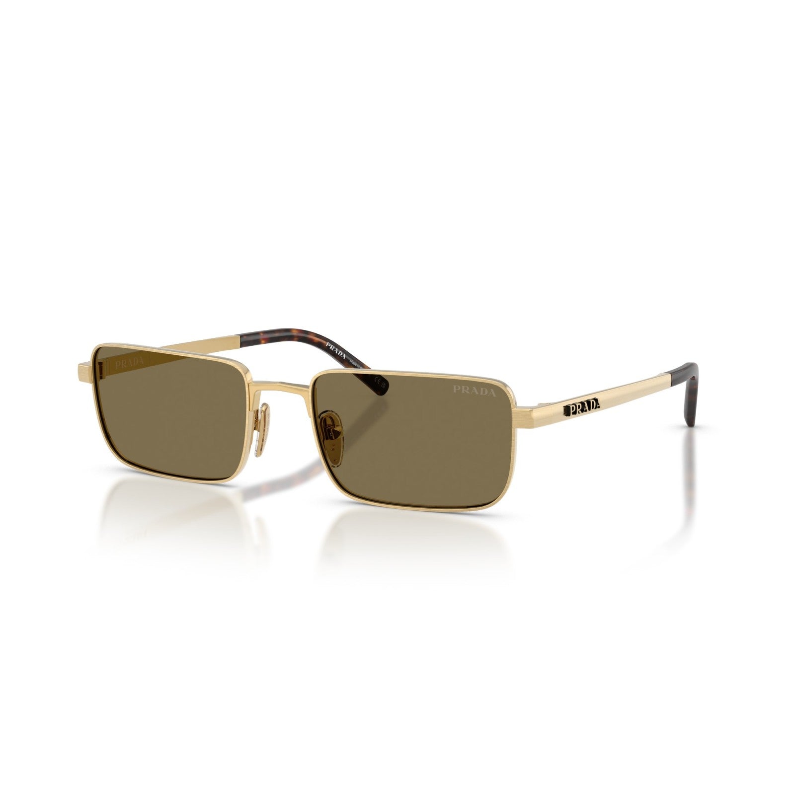 Prada PR D54S - 24J90F Oro Satinato | Occhiale Da Sole Uomo