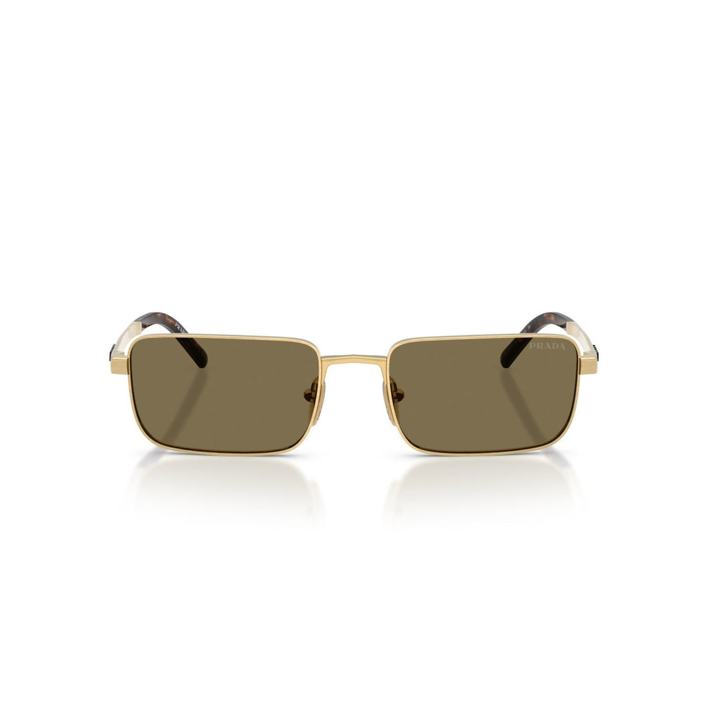 Prada PR D54S - 24J90F Oro Satinato | Occhiale Da Sole Uomo