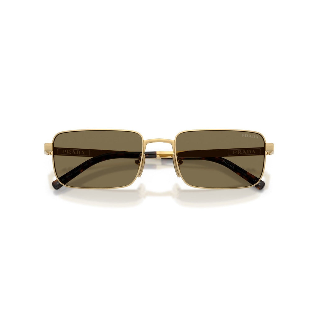 Prada PR D54S - 24J90F Oro Satinato | Occhiale Da Sole Uomo