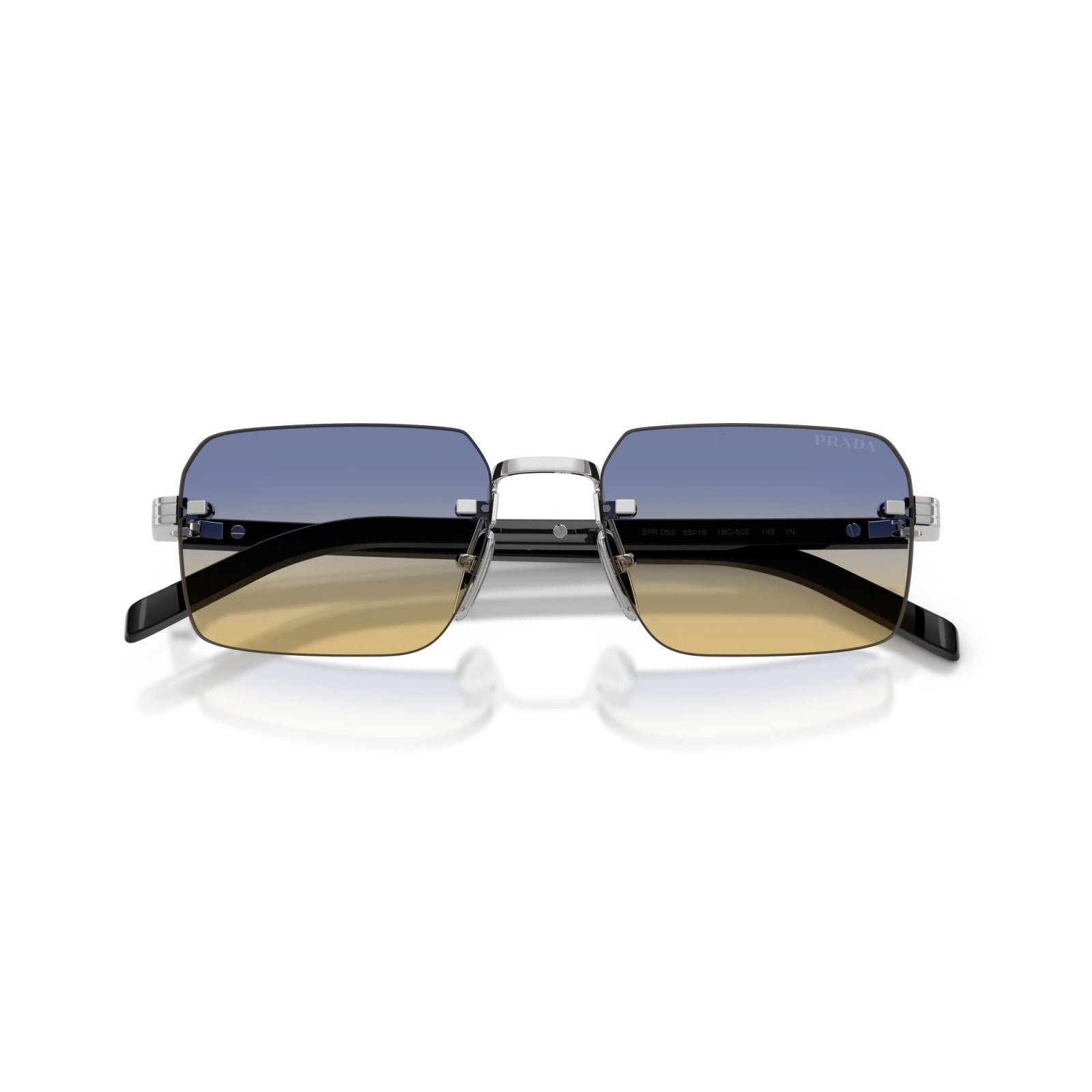 Prada PR D55S - 1BC50E Argento | Occhiale Da Sole Uomo