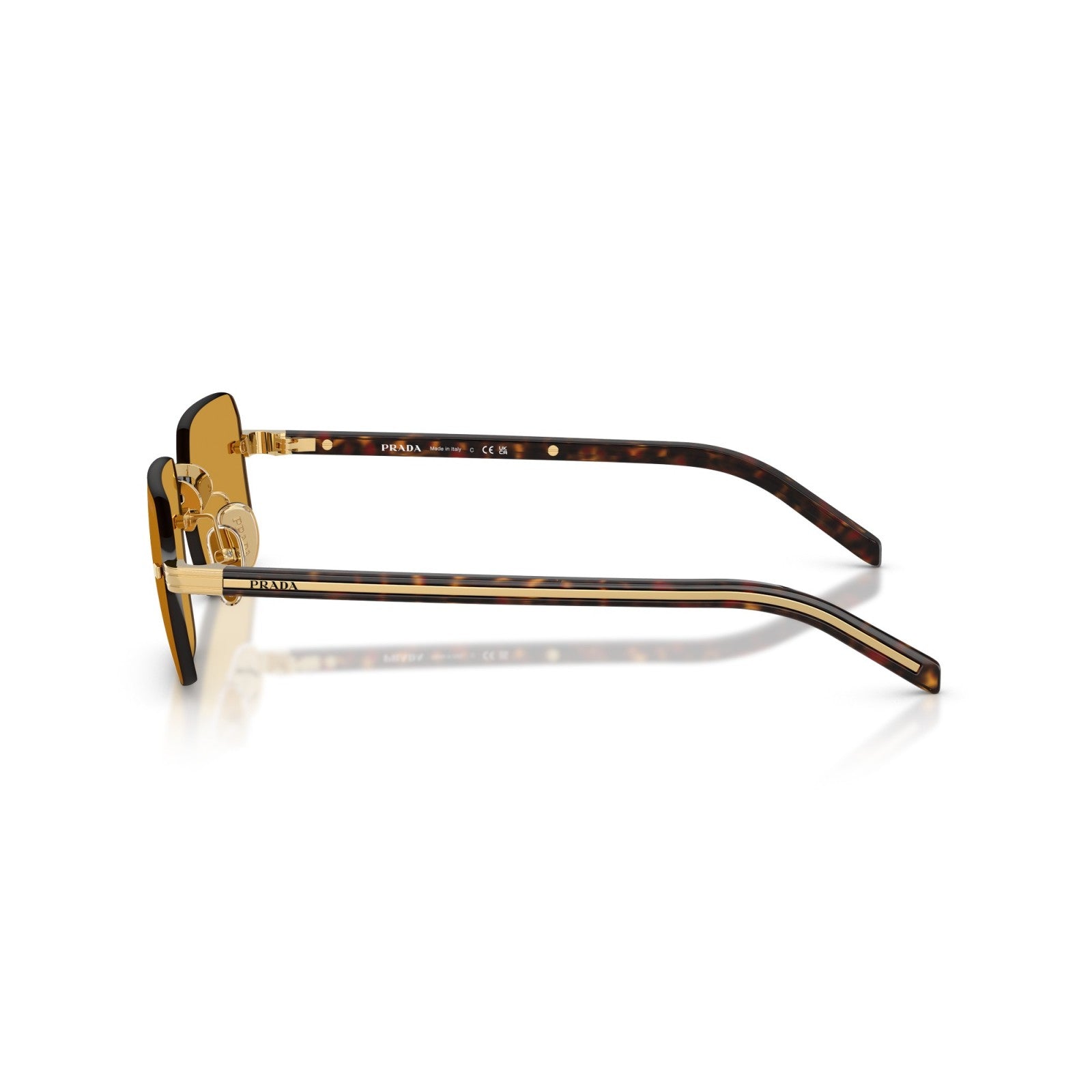 Prada PR D55S - 5AK50P Oro | Occhiale Da Sole Uomo