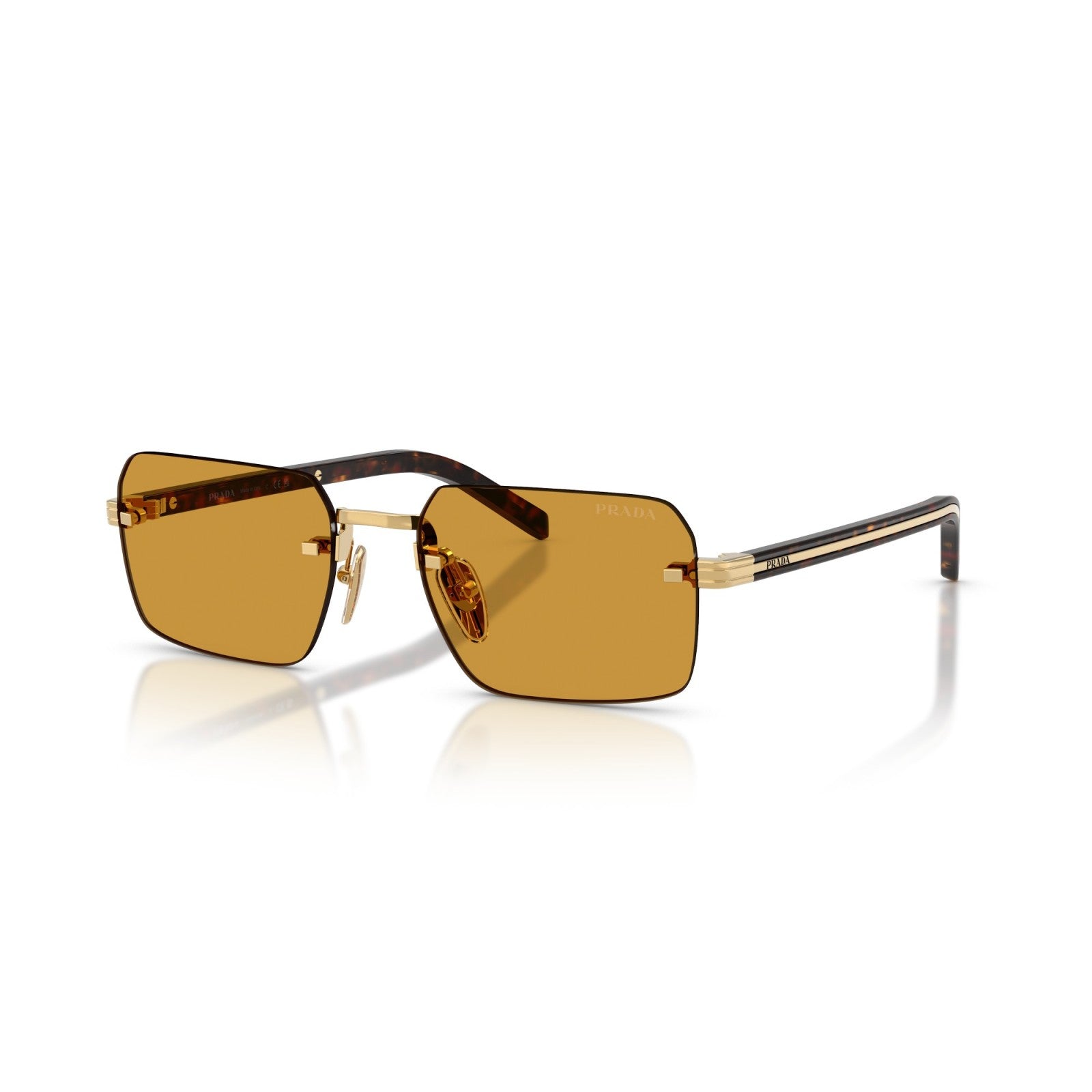 Prada PR D55S - 5AK50P Oro | Occhiale Da Sole Uomo
