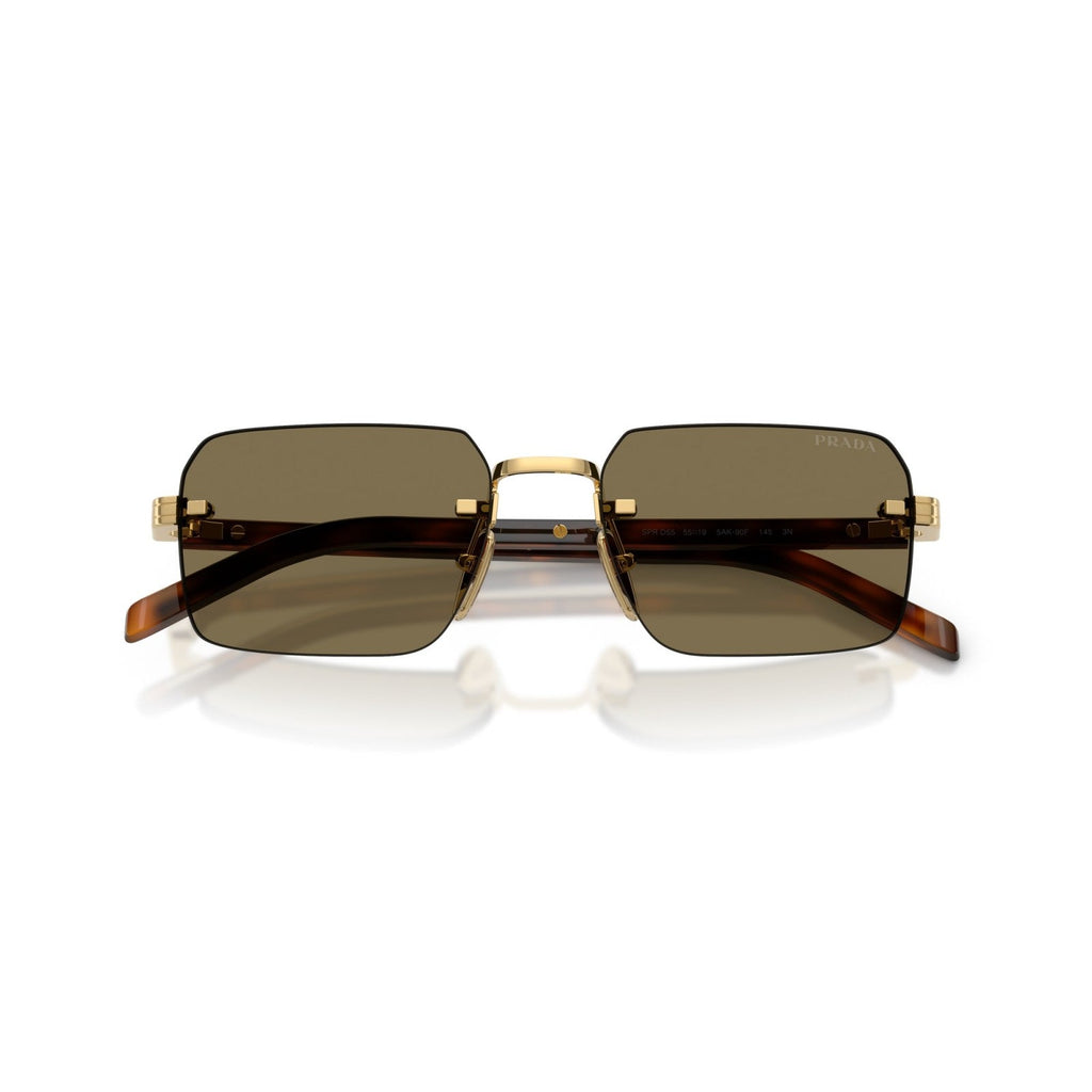 Prada PR D55S - 5AK90F Oro | Occhiale Da Sole Uomo