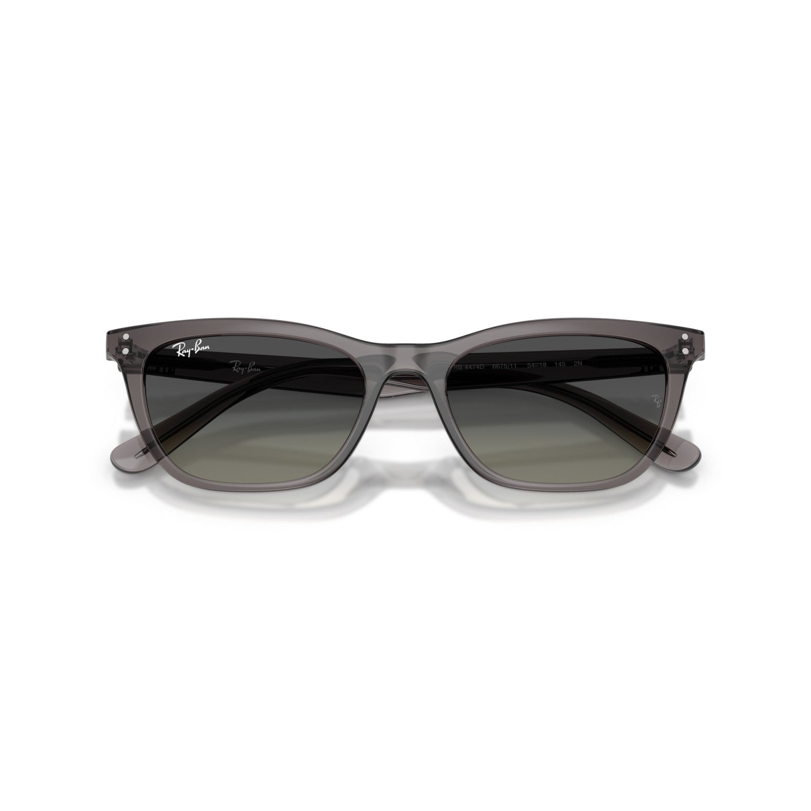Ray-Ban RB 4474D - 667511 Grigio Scuro Trasparente | Occhiale Da Sole Unisex