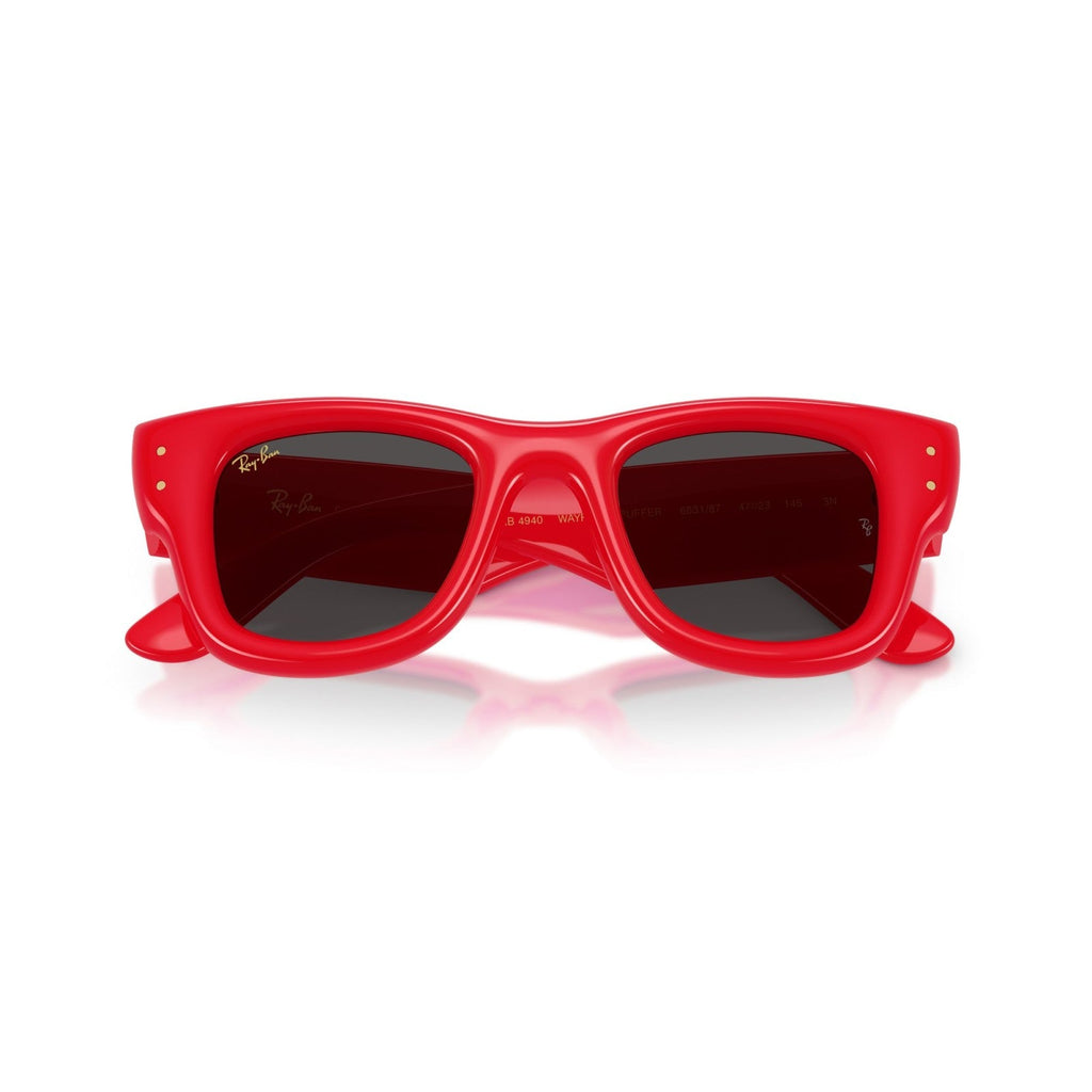 Ray-Ban RB 4940 Wayfarer Puffer 683187 Rosso | Occhiale Da Sole Unisex