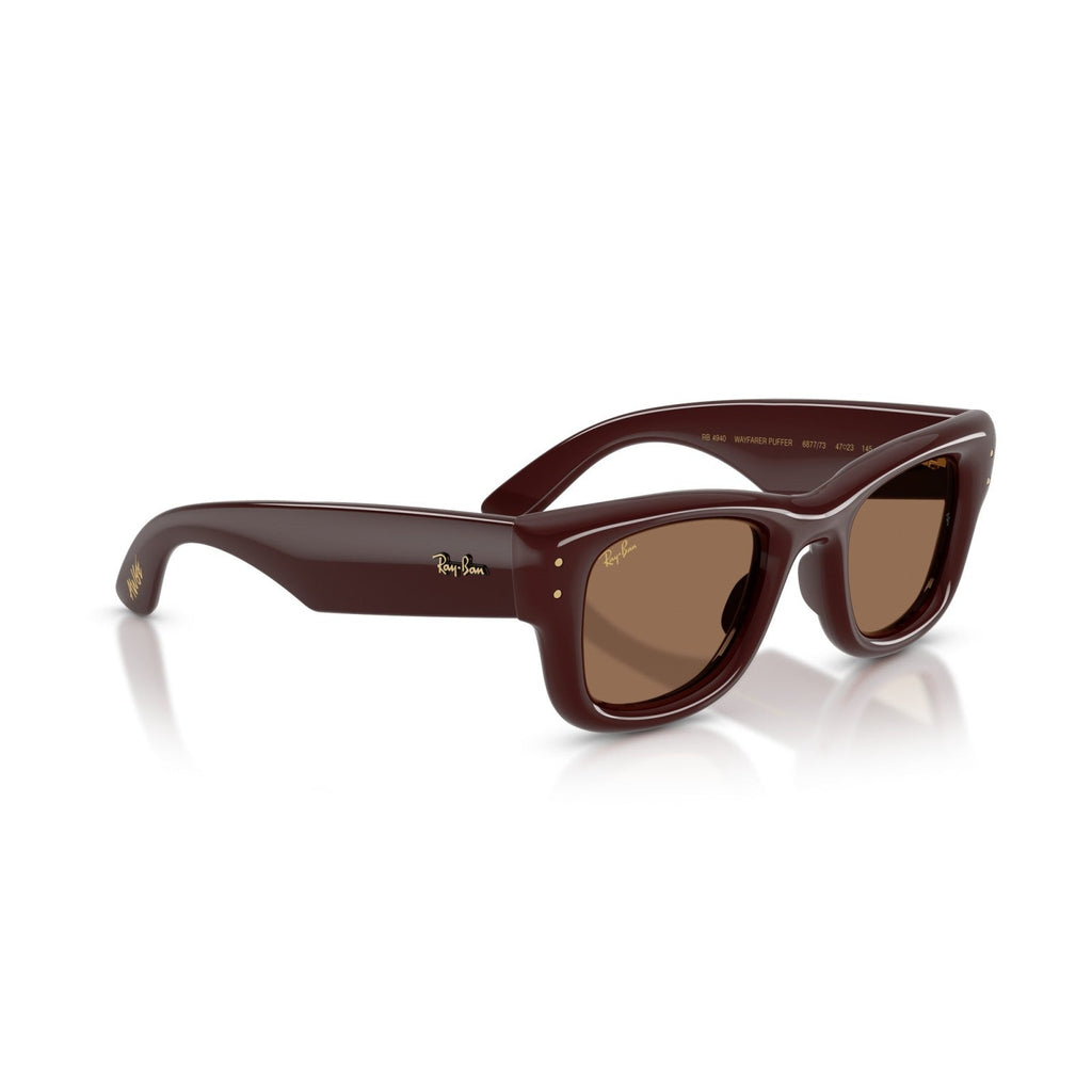 Ray-Ban RB 4940 Wayfarer Puffer 687773 Marrone Scuro | Occhiale Da Sole Unisex