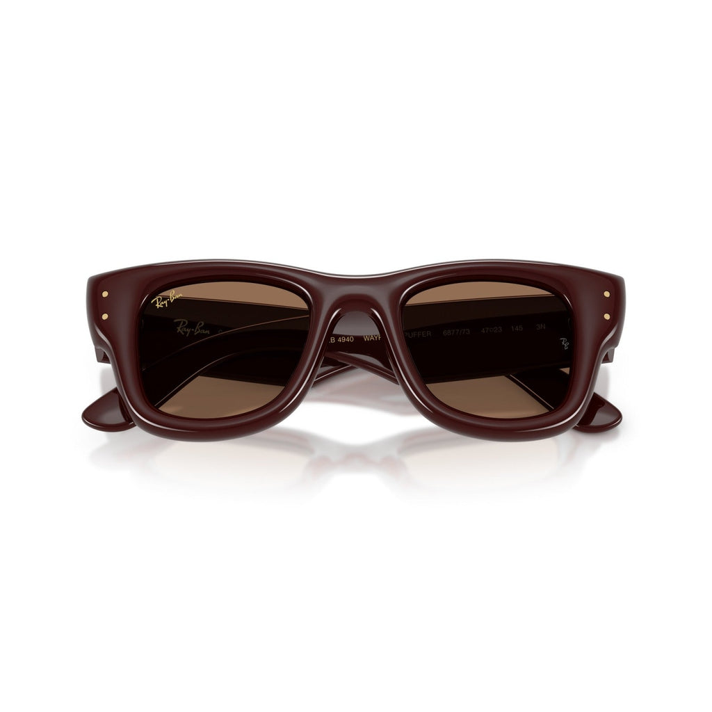 Ray-Ban RB 4940 Wayfarer Puffer 687773 Marrone Scuro | Occhiale Da Sole Unisex