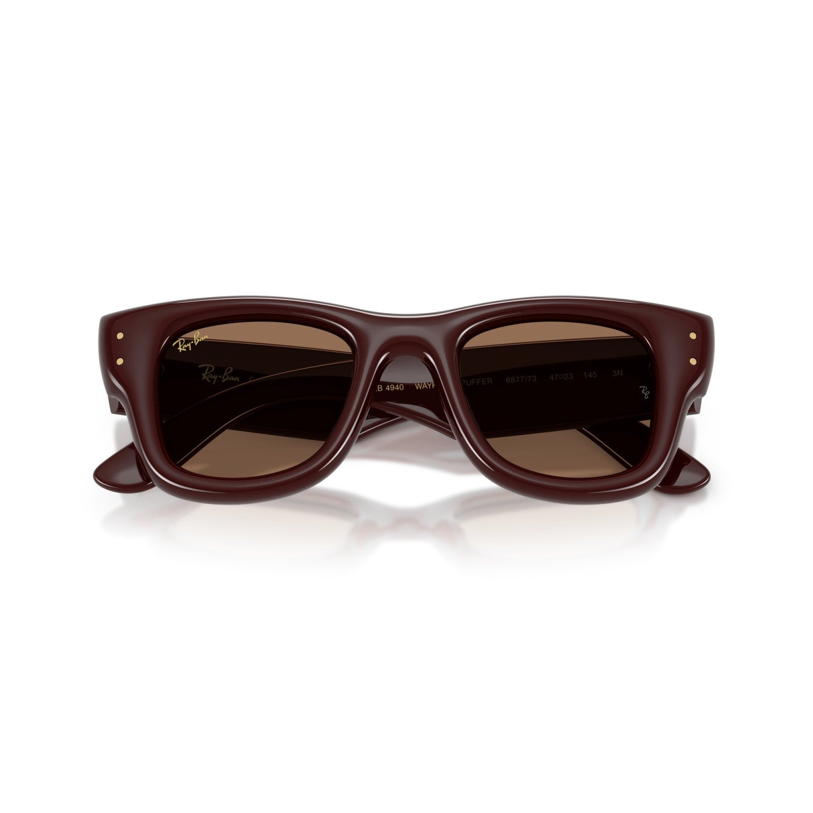 Ray-Ban RB 4940 Wayfarer Puffer 687773 Marrone Scuro | Occhiale Da Sole Unisex