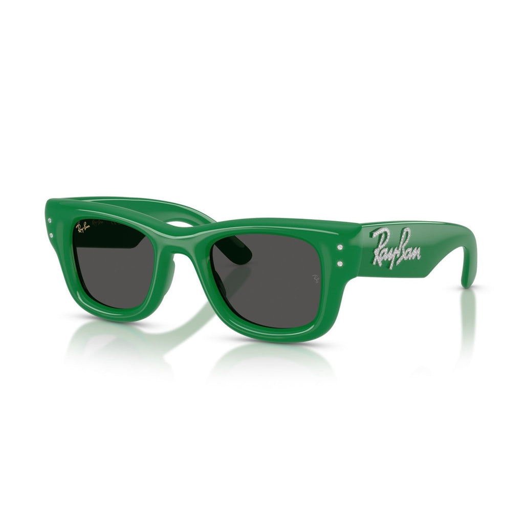 Ray-Ban RB 4940B Wayfarer Puffer 685987 Verde E Strass | Occhiale Da Sole Unisex