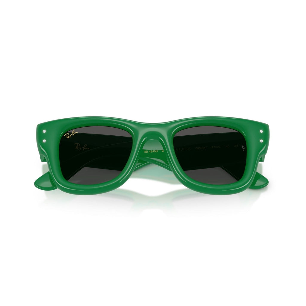 Ray-Ban RB 4940B Wayfarer Puffer 685987 Verde E Strass | Occhiale Da Sole Unisex