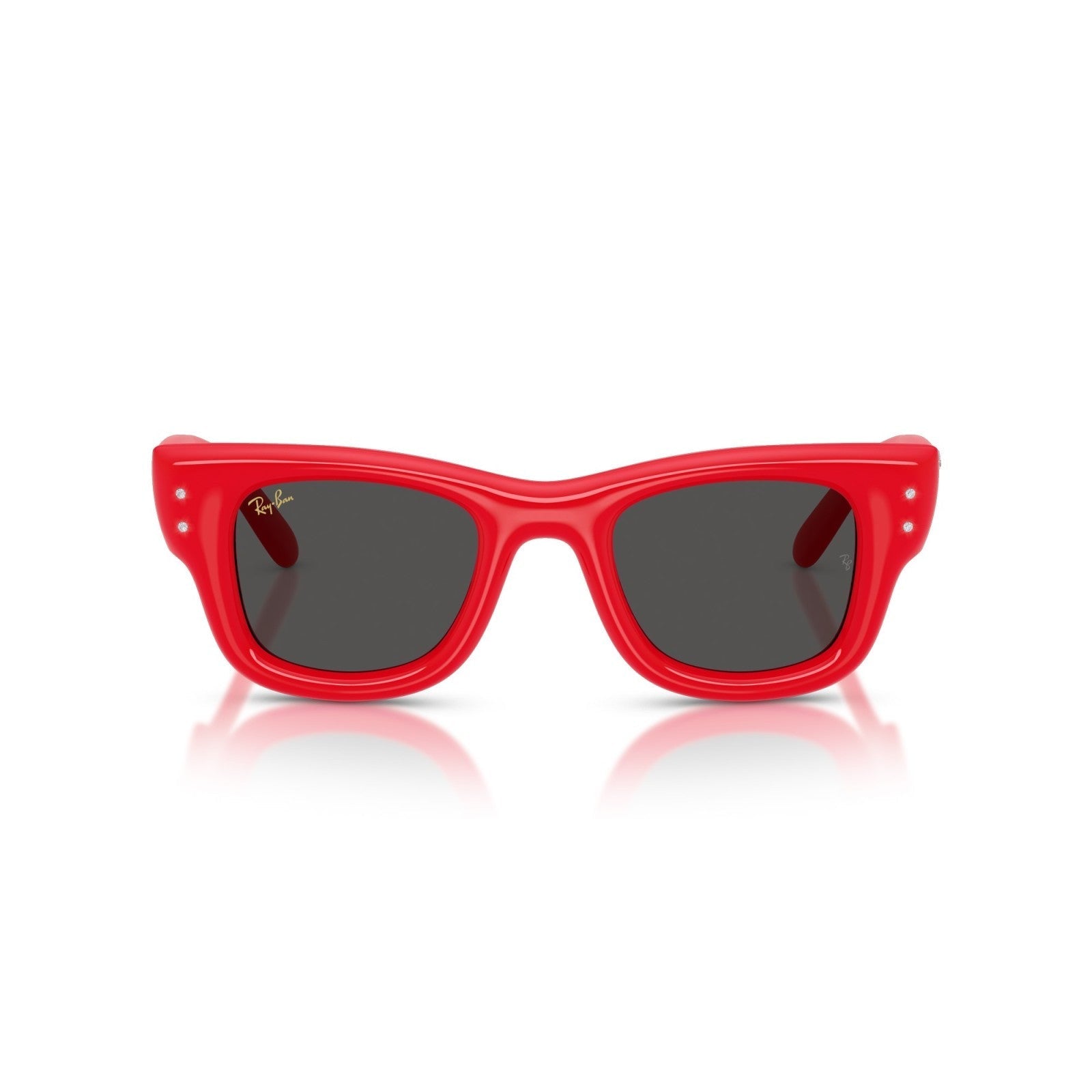 Ray-Ban RB 4940B Wayfarer Puffer 686187 Rosso E Strass | Occhiale Da Sole Unisex