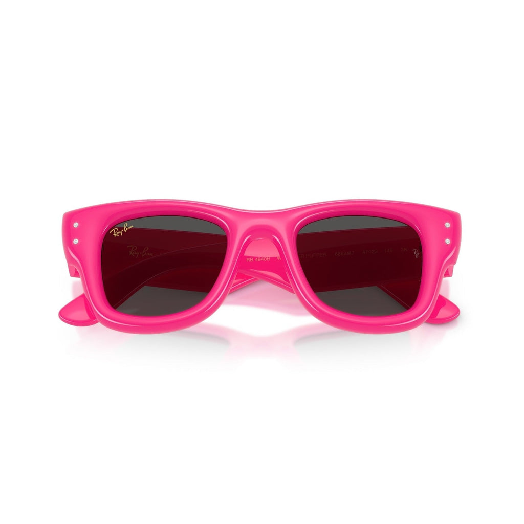 Ray-Ban RB 4940B Wayfarer Puffer 686287 Rosa E Strass | Occhiale Da Sole Unisex