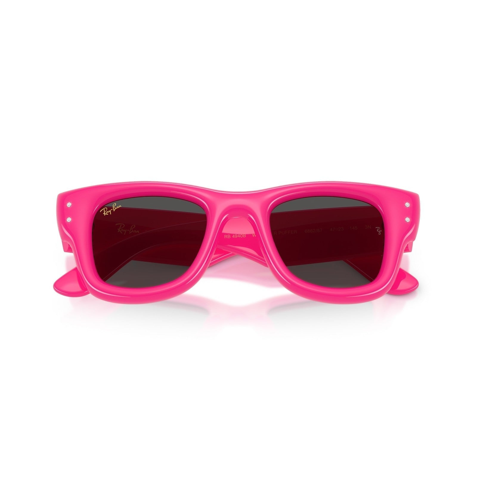 Ray-Ban RB 4940B Wayfarer Puffer 686287 Rosa E Strass | Occhiale Da Sole Unisex