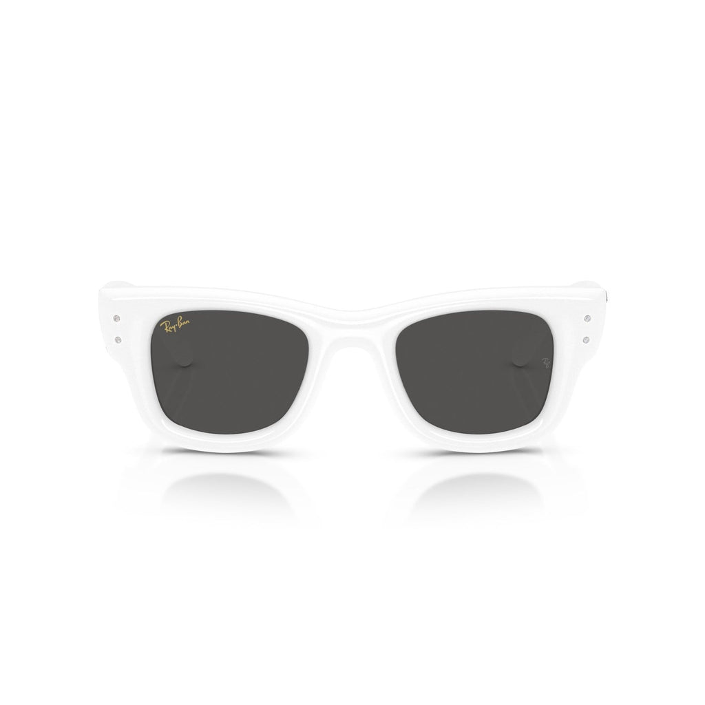 Ray-Ban RB 4940B Wayfarer Puffer 686387 Bianco E Strass | Occhiale Da Sole Unisex