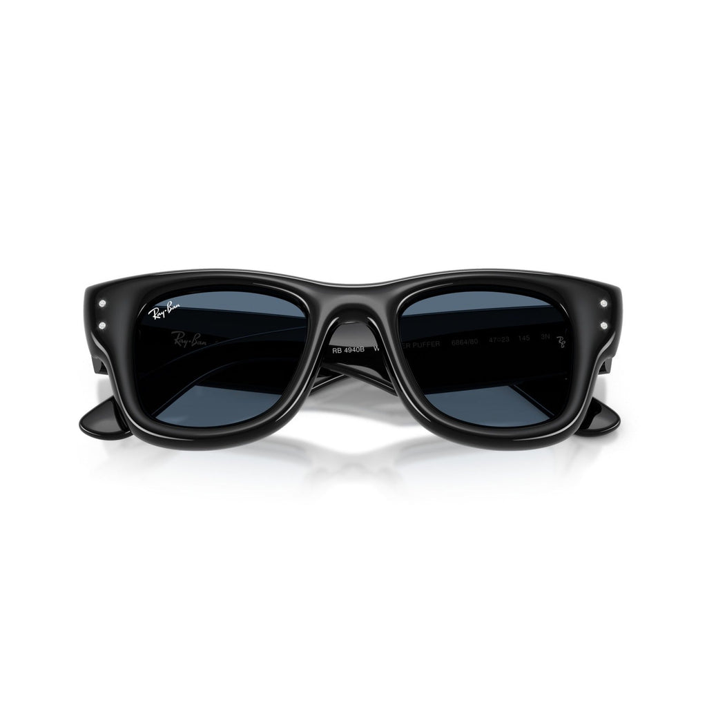 Ray-Ban RB 4940B Wayfarer Puffer 686480 Nero | Occhiale Da Sole Unisex