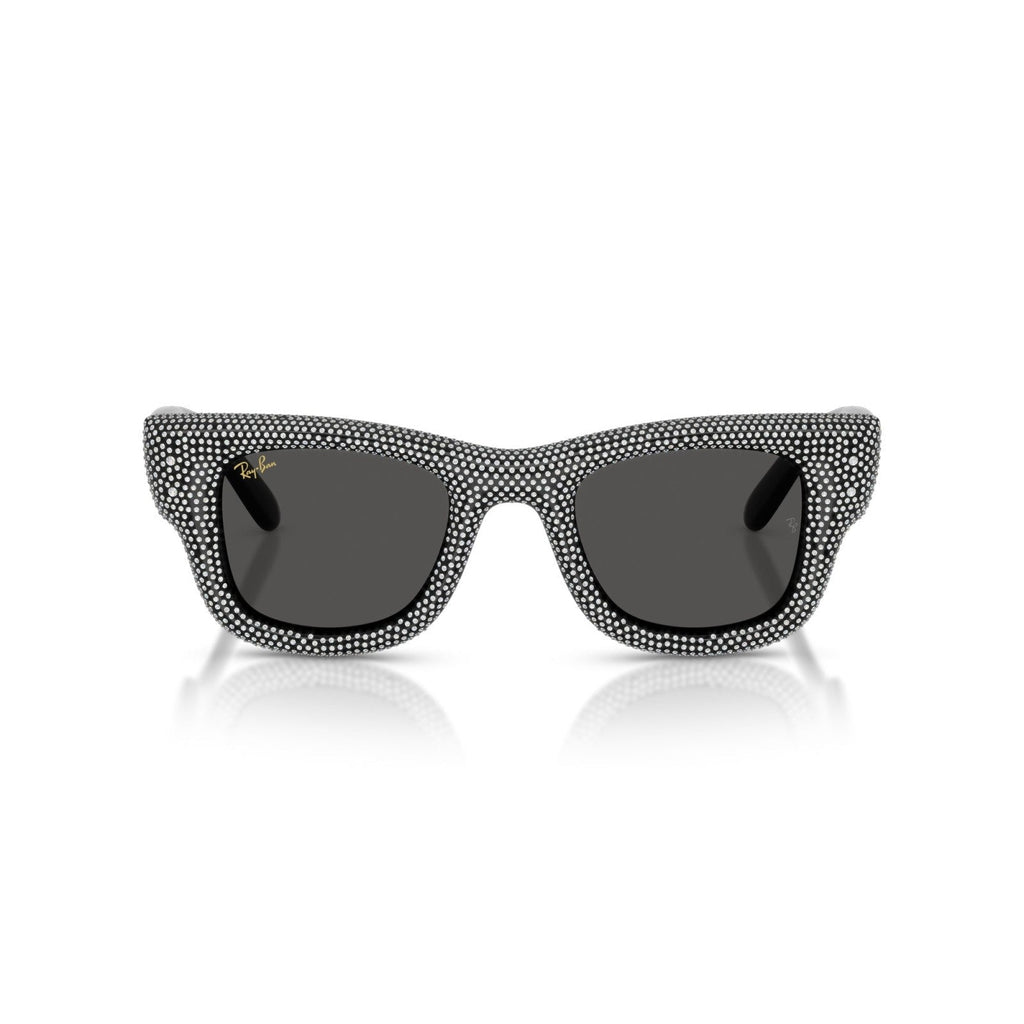 Ray-Ban RB 4940BP Wayfarer Puffer 686587 Pavé Nero E Strass | Occhiale Da Sole Unisex