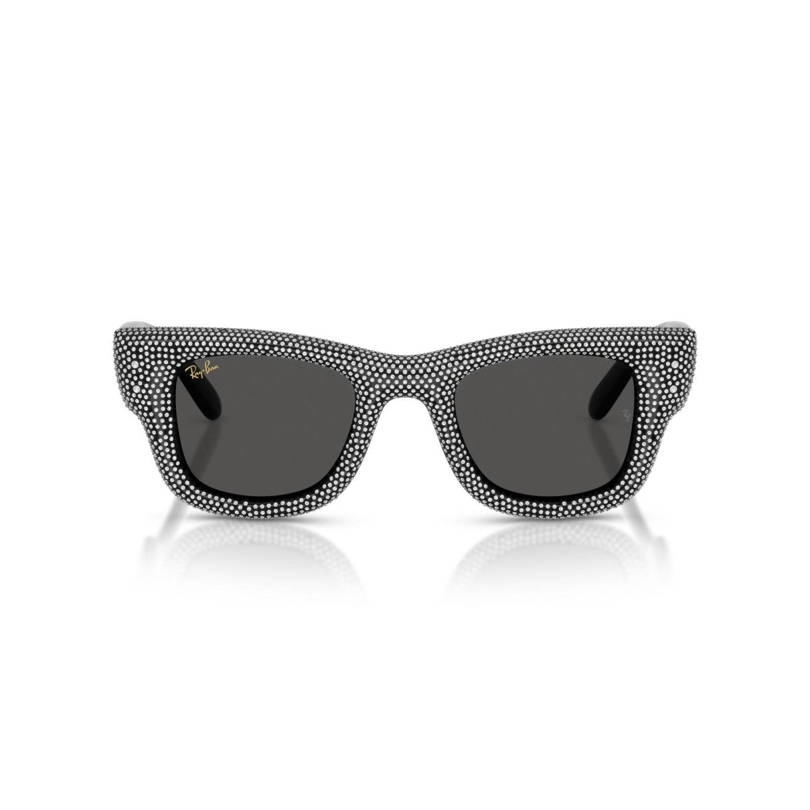 Ray-Ban RB 4940BP Wayfarer Puffer 686587 Pavé Nero E Strass | Occhiale Da Sole Unisex
