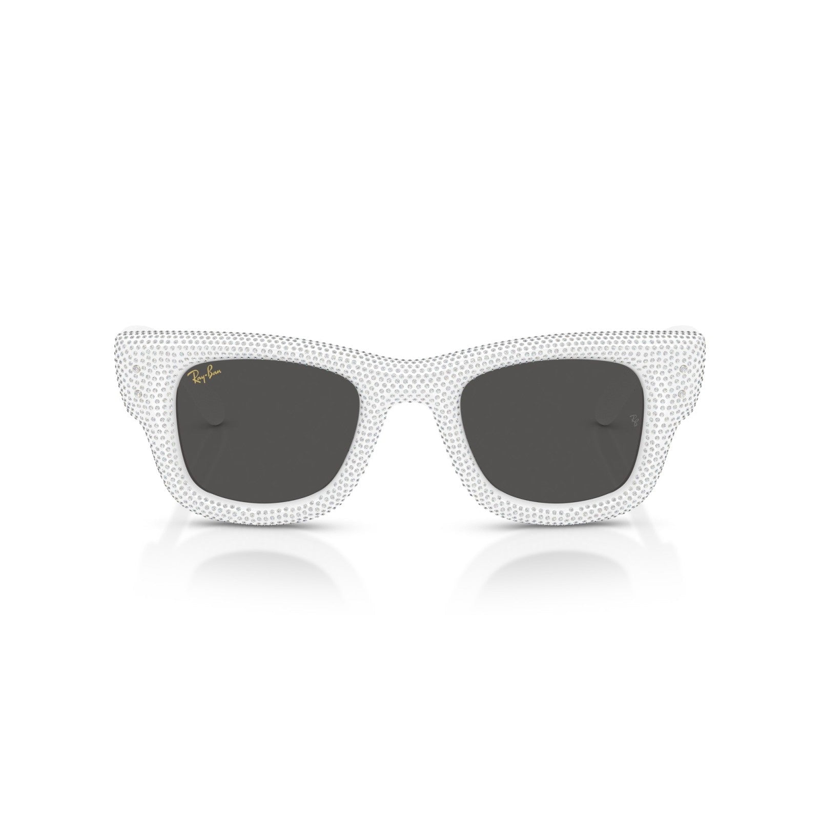 Ray-Ban RB 4940BP Wayfarer Puffer 686687 Pavé Bianco E Strass | Occhiale Da Sole Unisex