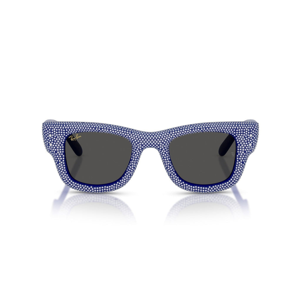 Ray-Ban RB 4940BP Wayfarer Puffer 686787 Pavé Blu E Strass | Occhiale Da Sole Unisex